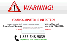 esempio di malware sul computer